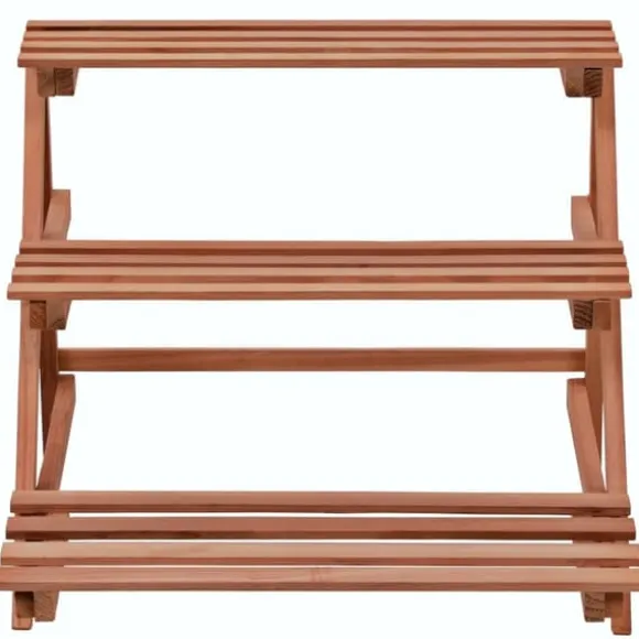 vidaXL plantestativ i 3 niveauer cedertræ 48 x 45 x 40 cm - Planteborde
