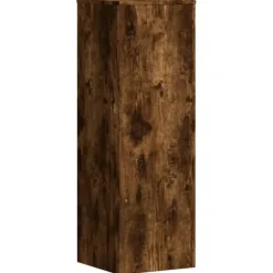 vidaXL plantestativ 33x33x100 cm konstrueret træ røget egetræsfarve