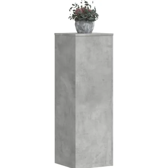 vidaXL plantestativ 33x33x100 cm konstrueret træ betongrå