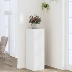 vidaXL plantestativ 33x33x100 cm konstrueret træ hvid