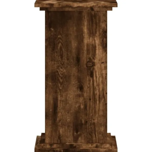 vidaXL plantestativ 33x33x60 cm konstrueret træ røget egetræsfarve
