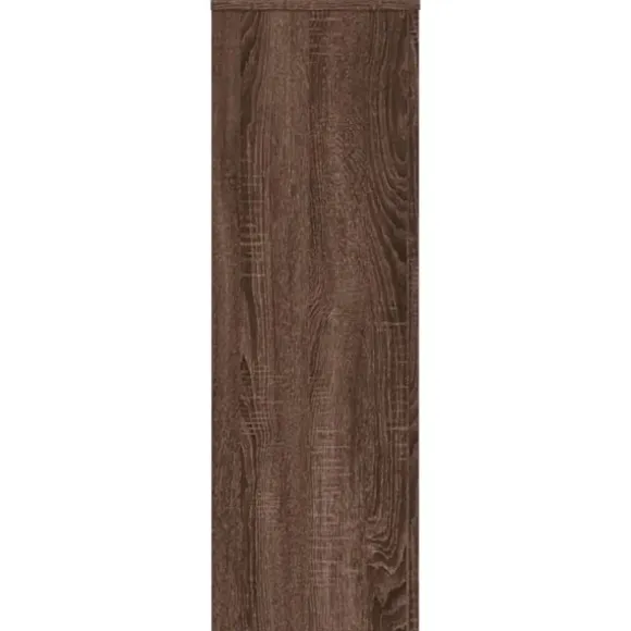 vidaXL plantestativ 33x33x100 cm konstrueret træ brun egetræsfarve