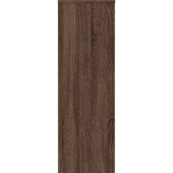 vidaXL plantestativ 33x33x100 cm konstrueret træ brun egetræsfarve