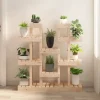 vidaXL plantestativ 104,5x25x109,5 cm massivt fyrretræ - Planteborde
