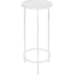vidaXL plantestativer 3 dele vintagestil metal antik hvid - Planteborde
