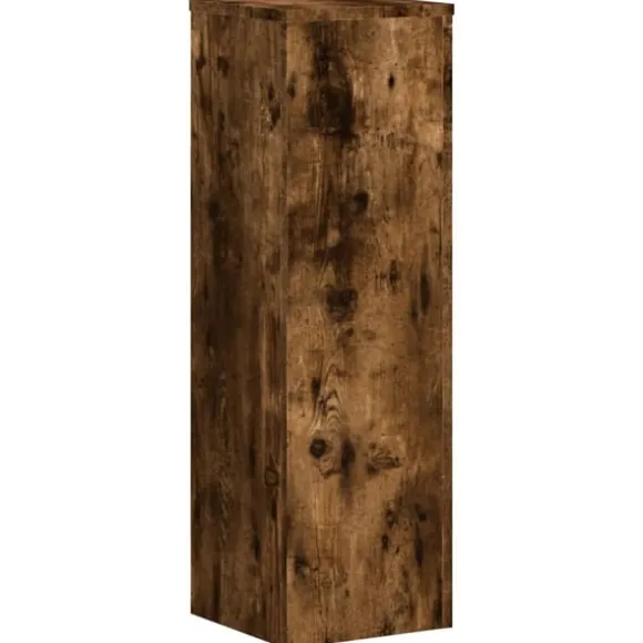 vidaXL plantestativer 2 stk. 25x25x80 cm konstrueret træ røget eg