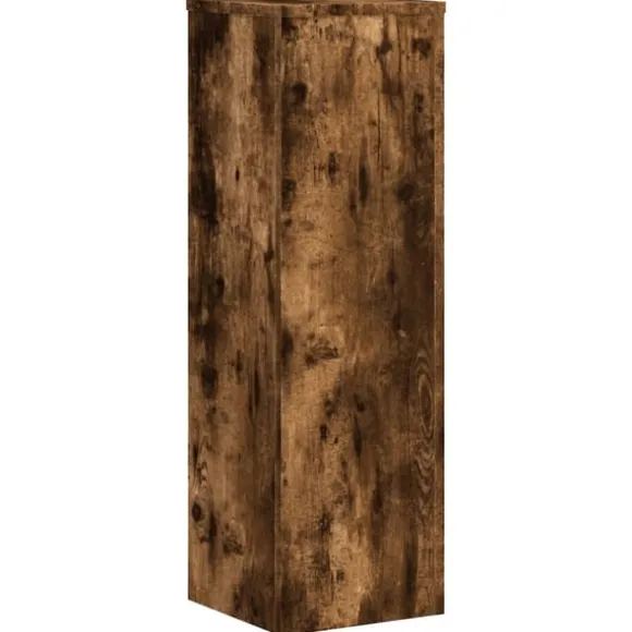 vidaXL plantestativer 2 stk. 25x25x80 cm konstrueret træ røget eg