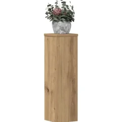 vidaXL plantestativer 2 stk. 17x17x60 cm konstrueret træ egetræsfarvet