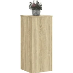 vidaXL plantestativer 2 stk. 30x30x70 cm konstrueret træ sonoma-eg
