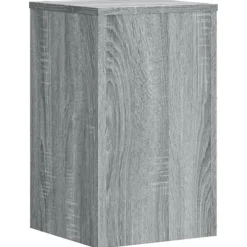 vidaXL plantestativer 2 stk. 30x30x50 cm konstrueret træ grå sonoma-eg