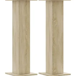 vidaXL plantestativer 2 stk. 30x30x95 cm konstrueret træ sonoma-eg