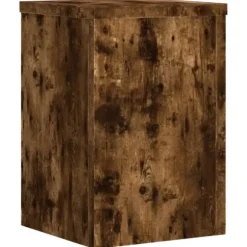 vidaXL plantestativer 2 stk. 25x25x35 cm konstrueret træ røget eg