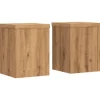 vidaXL plantestativer 2 stk. 15x15x20 cm konstrueret træ egetræsfarvet