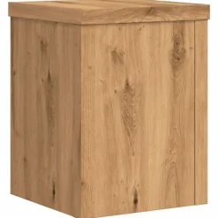vidaXL plantestativer 2 stk. 15x15x20 cm konstrueret træ egetræsfarvet