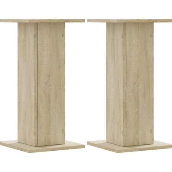 vidaXL plantestativer 2 stk. 30x30x60 cm konstrueret træ sonoma-eg