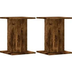 vidaXL plantestativer 2 stk. 30x30x40 cm konstrueret træ røget eg