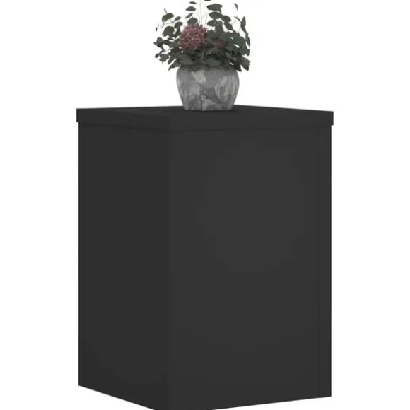 vidaXL plantestativer 2 stk. 20x20x30 cm konstrueret træ sort