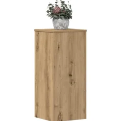 vidaXL plantestativer 2 stk. 30x30x70 cm konstrueret træ egetræsfarvet