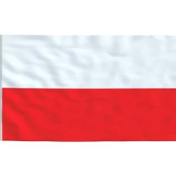 vidaXL Polen flag og flagstang 6,23 m aluminium - Flag & vimpler