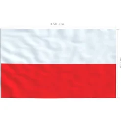 vidaXL polsk flag 90x150 cm - Flag & vimpler