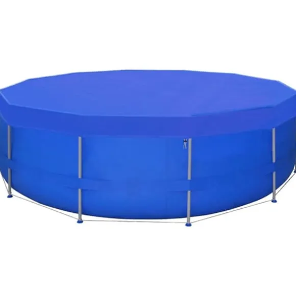 vidaXL poolovertræk 2 stk. 460 cm 90 g/m² PE rundt - Poolovertræk
