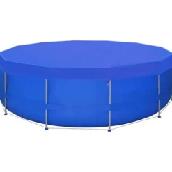 vidaXL poolovertræk 2 stk. 540 cm 90 g/m² PE rundt - Poolovertræk