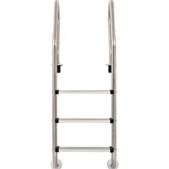 vidaXL poolstige 3 trin rustfrit stål 304 120 cm - Poolstiger