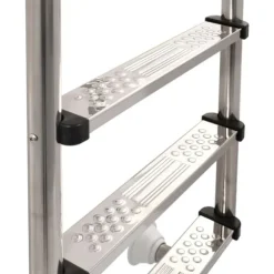 vidaXL poolstige 3 trin rustfrit stål 304 120 cm - Poolstiger
