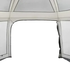 vidaXL pooltelt med aftagelig flue og netvægge 618x532 cm grå