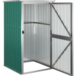 vidaXL redskabsskur til haven 88x89x161 cm galvaniseret stål grøn - Skure & Redskabsskure