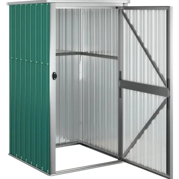vidaXL redskabsskur til haven 88x89x161 cm galvaniseret stål grøn - Skure & Redskabsskure