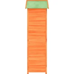 vidaXL redskabsskur til haven 120x53,5x170 cm massivt fyrretræ brun - Skure & Redskabsskure