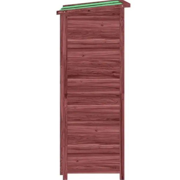 vidaXL redskabsskur til haven 83x57x140 cm massivt fyrretræ mokkafarve - Skure & Redskabsskure