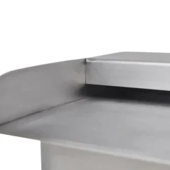 vidaXL rektangulær vandfaldsfontæne med LED-lys rustfrit stål 30 cm - Fontæner
