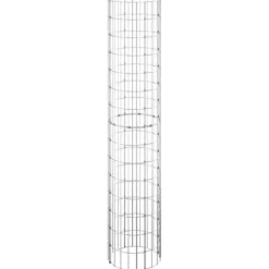 vidaXL rundt gabion-havebede 3 stk. Ø30x150 cm galvaniseret stål - Plantekrukker