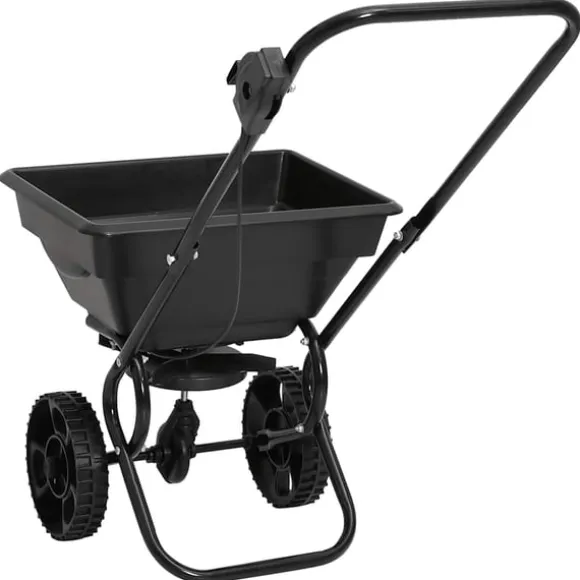 vidaXL saltspreder strøvogn PVC og stål 92 x 46 x 70 cm 15 l