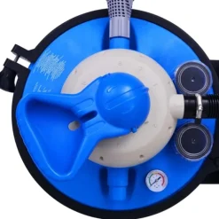 vidaXL sandfilterpumpe med timer 450 W 25 l