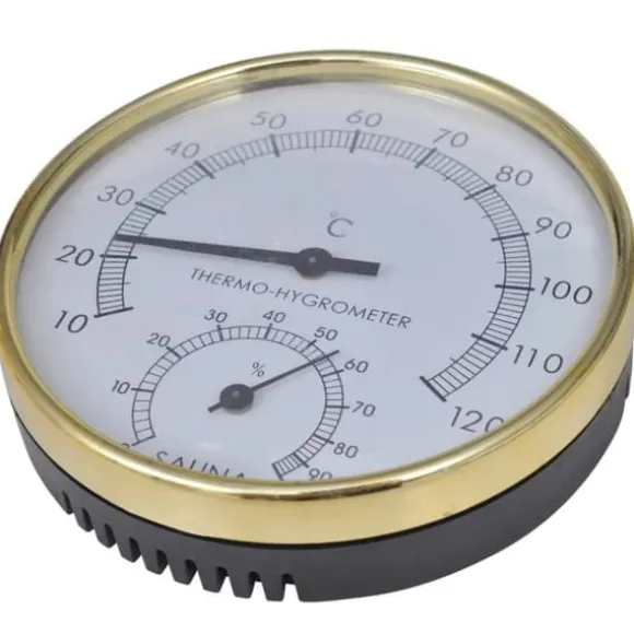 vidaXL saunatilbehør 5 dele spand ske timeglas termohygrometer - Saunatilbehør