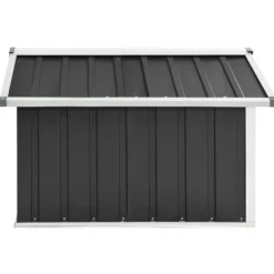 vidaXL skur til robotplæneklipper 92x97x63 cm galvaniseret stål grå - Skure & Redskabsskure
