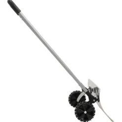 vidaXL sneskovl med udvideligt håndtag 61 cm stålblad sølvfarvet - Sneskovle