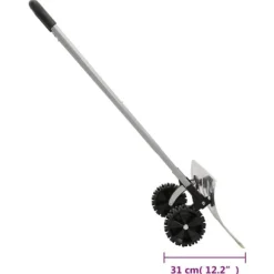 vidaXL sneskovl med udvideligt håndtag 61 cm stålblad sølvfarvet - Sneskovle