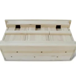 vidaXL spurvehuse 2 stk. træ 44 x 15,5 x 21,5 cm - Fuglehuse