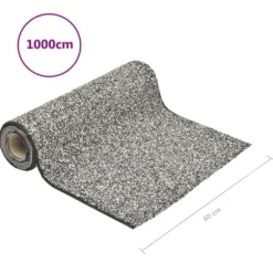 vidaXL stenfolie 1000x60 cm grå - Fontæner & havedamme – tilbehør