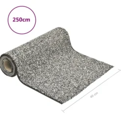 vidaXL stenfolie 250x40 cm grå - Fontæner & havedamme – tilbehør