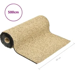 vidaXL stenfolie 500x60 cm naturligt sand - Fontæner & havedamme – tilbehør