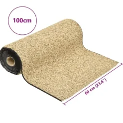 vidaXL stenfolie 100x60 cm naturligt sand - Fontæner & havedamme – tilbehør