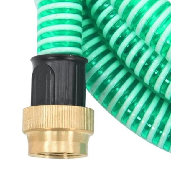 vidaXL sugeslange med messingkoblinger 1,1" 20 m PVC grøn - Haveslanger