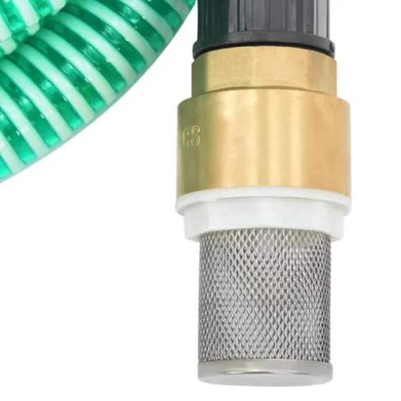 vidaXL sugeslange med messingkoblinger 1,1" 20 m PVC grøn - Haveslanger