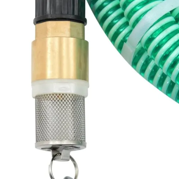 vidaXL sugeslange med messingkoblinger 1,1" 7 m PVC grøn - Haveslanger