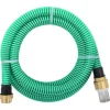 vidaXL sugeslange med messingkoblinger 1,1" 3 m PVC grøn - Haveslanger